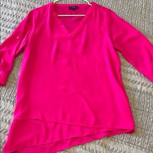 Fuschia Long Sleeve Fashion Top